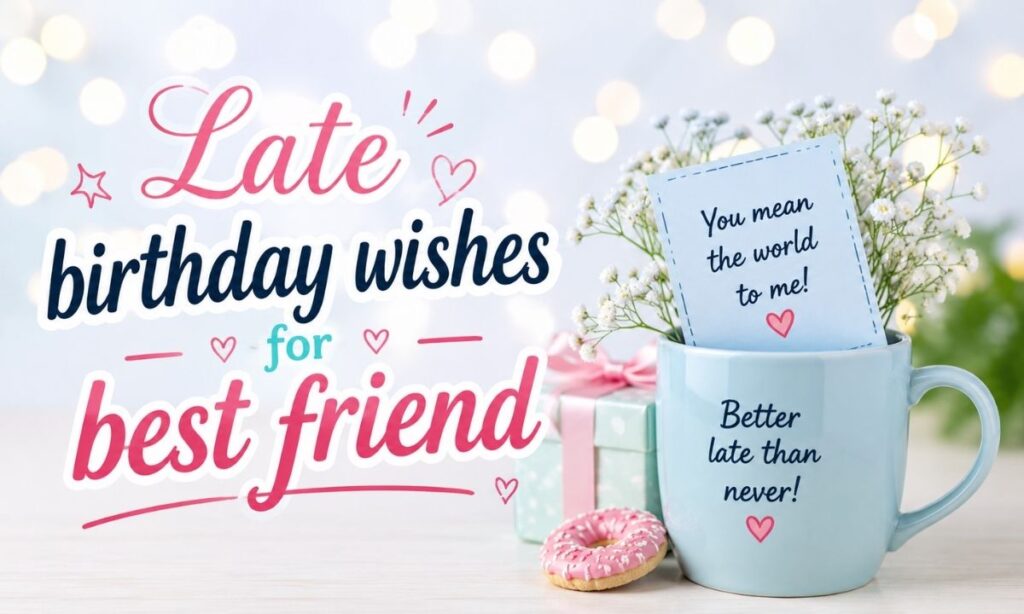 Late birthday wishes for best friend