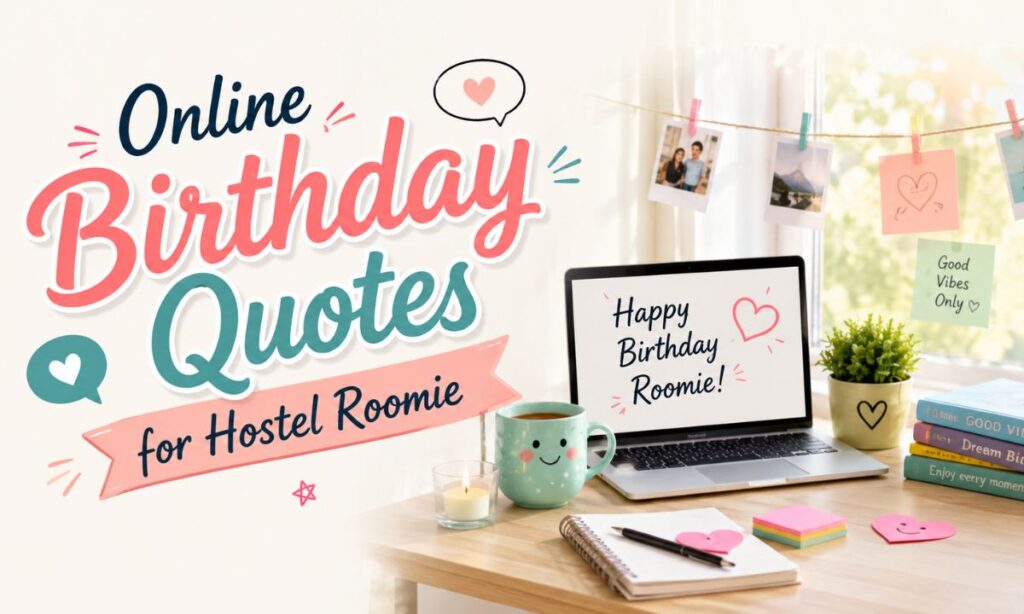 Online Birthday Quotes for Hostel Roomie