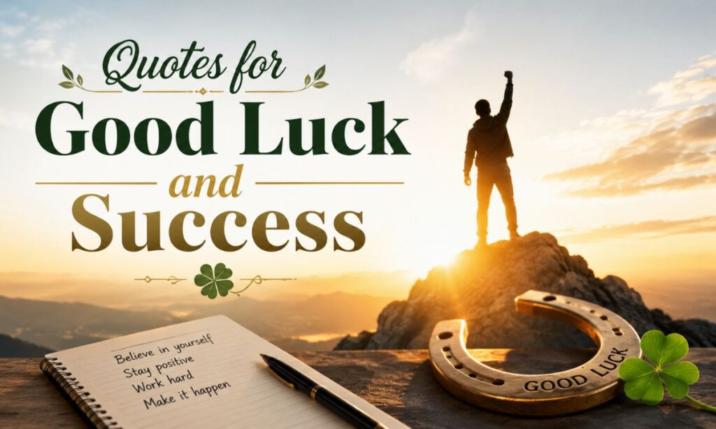 Quotes for good luck and success