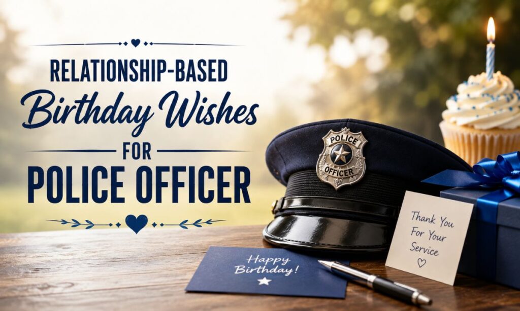 Relationship-Based Birthday Wishes for Police Officer