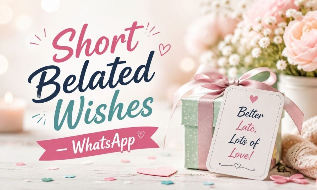 Short Belated Wishes — WhatsApp