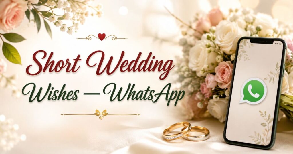 Short Wedding Wishes — WhatsApp