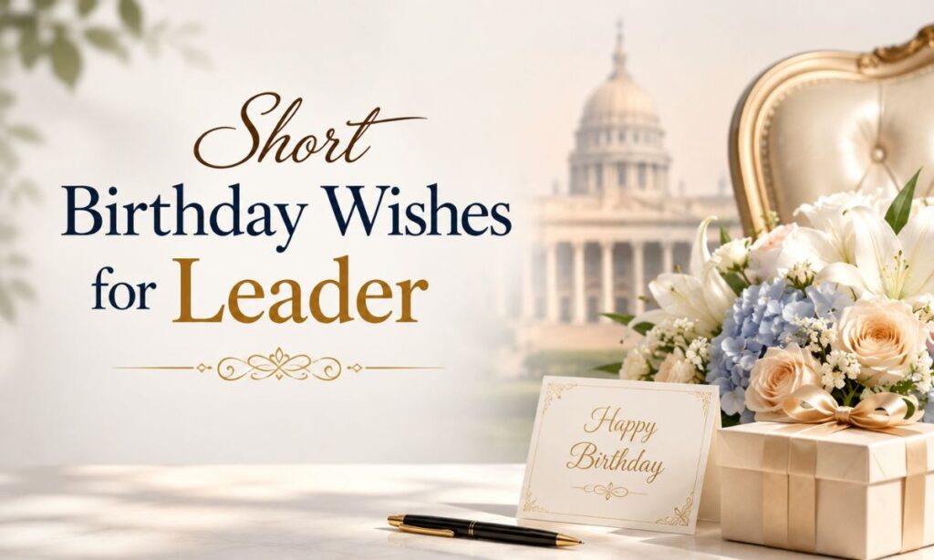 Short birthday wishes for leader