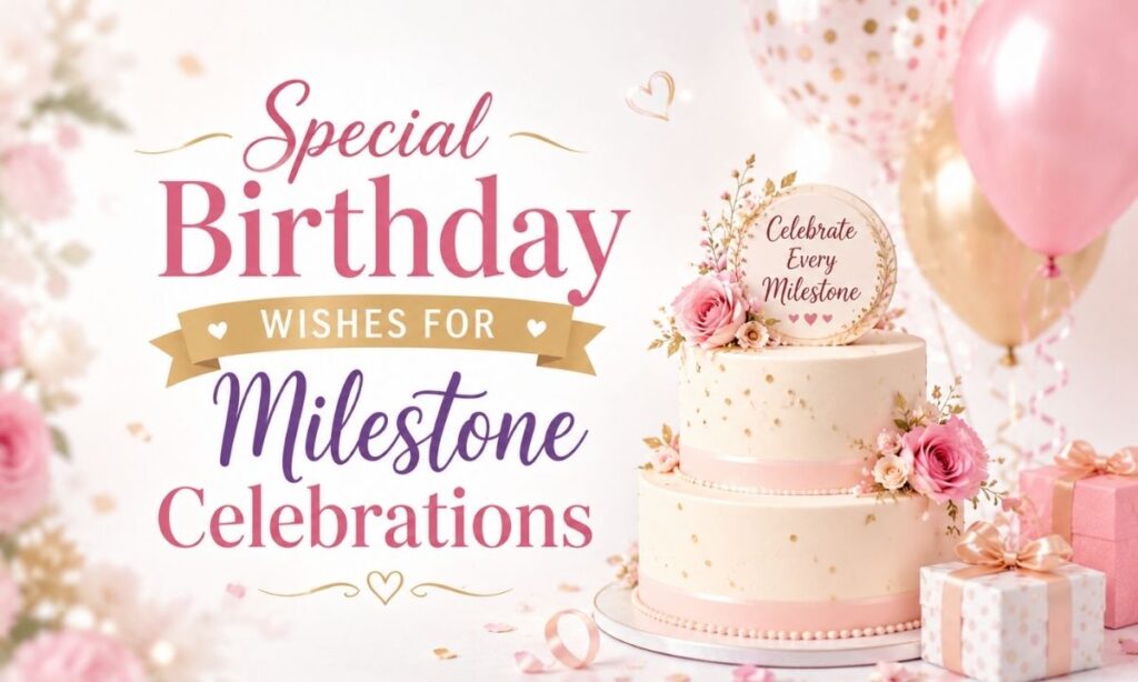 Special Birthday Wishes for Milestone Celebrations 