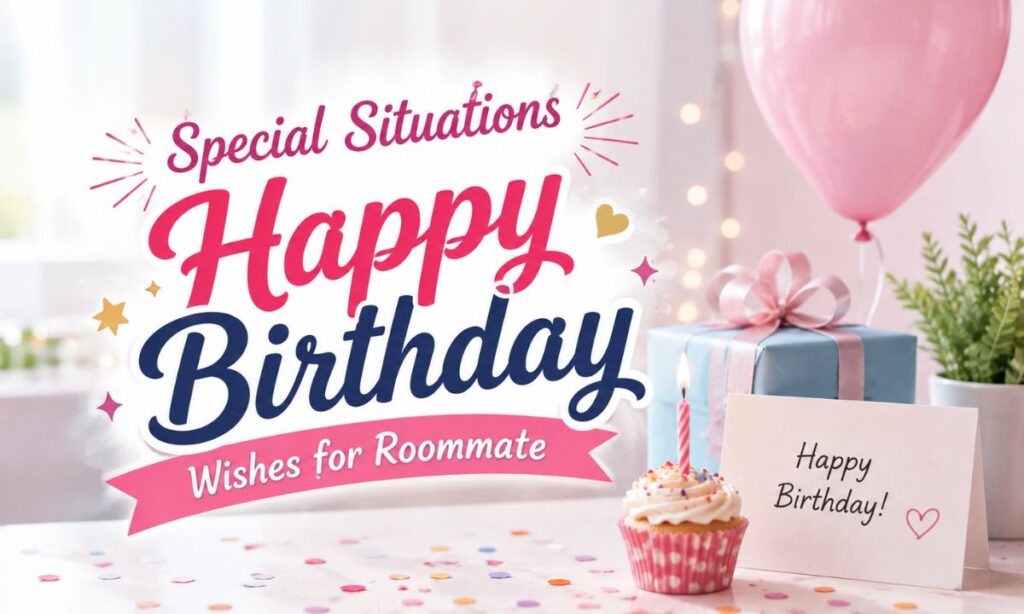 Special Situations Happy Birthday Wishes for Roommate