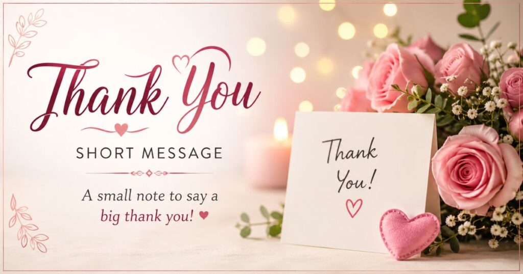 Thank you short message