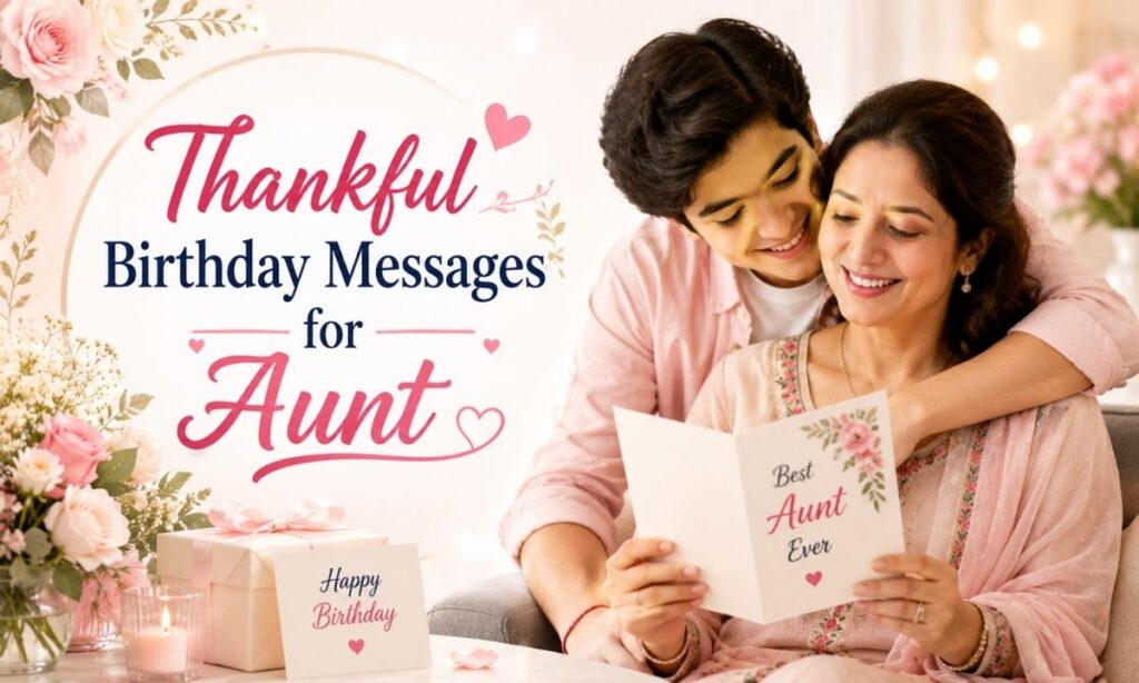 Thankful Birthday Messages for Aunt