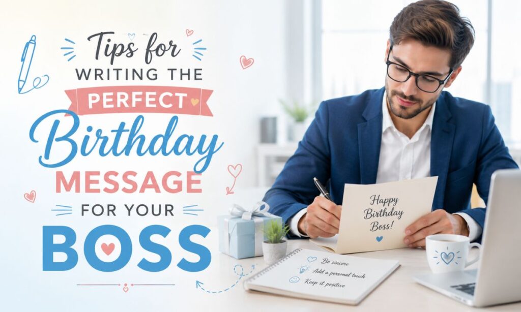 Tips for Writing the Perfect Birthday Message for Your Boss