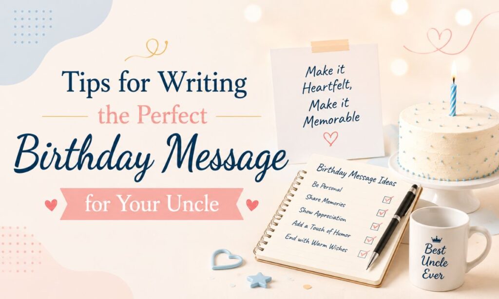 Tips for Writing the Perfect Birthday Message for Your Uncle