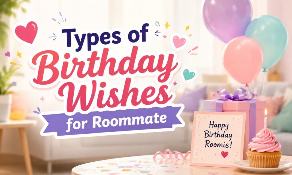 Types of Birthday Wishes for Roommate