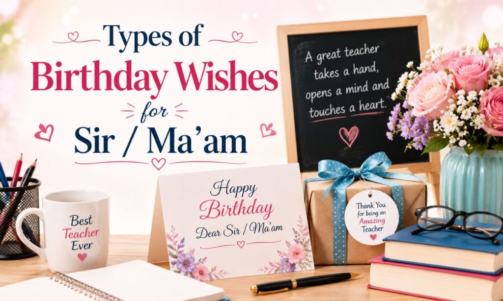 Types of Birthday Wishes for Sir Ma’am