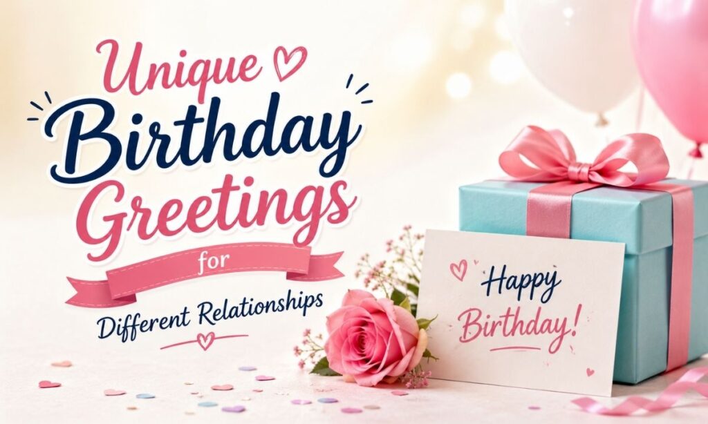 Unique Birthday Greetings for Different Relationships