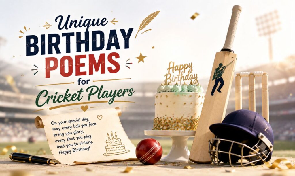 _Unique Birthday Poems for Cricket Players