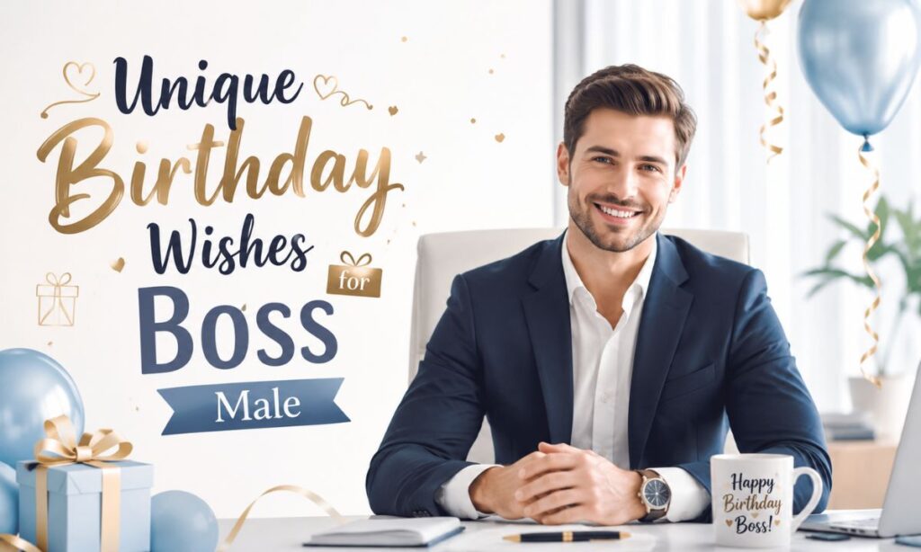 Unique birthday wishes for boss male