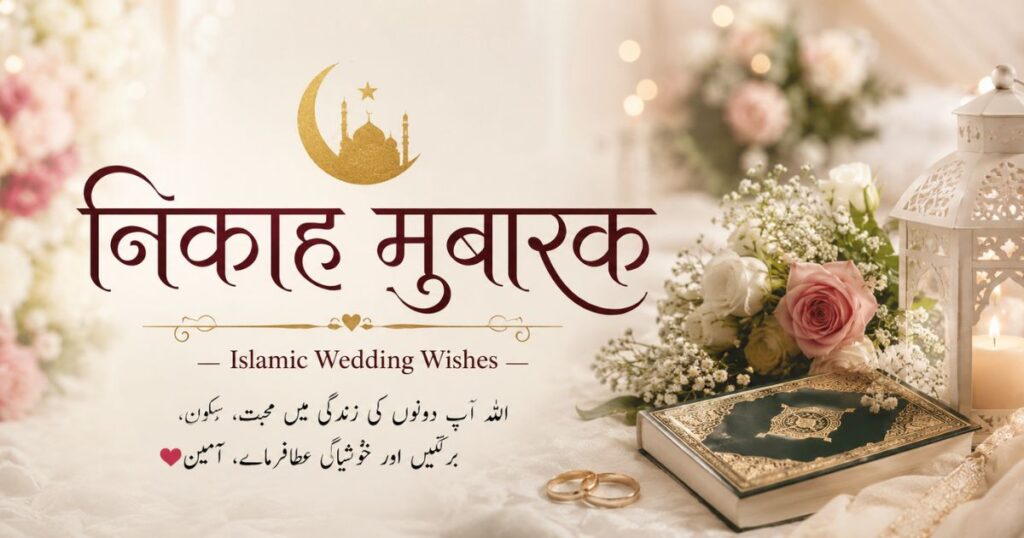 निकाह मुबारक — Islamic Wedding Wishes