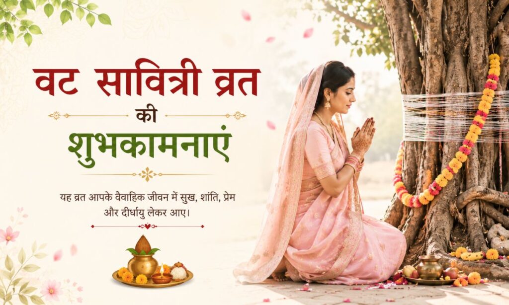 वट सावित्री व्रत की शुभकामनाएं (Hindi Wishes)