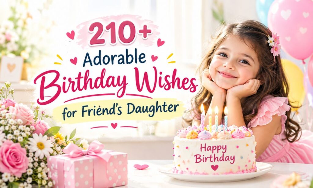 210+ Adorable Birthday Wishes for Friend's Daughter