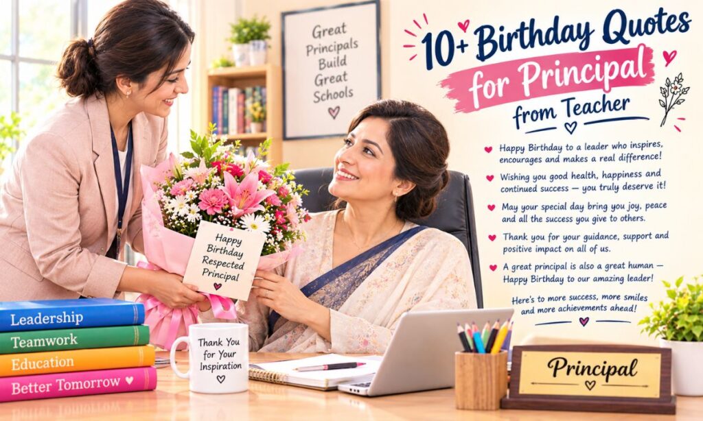 10+ Birthday Quotes for Principal from Teacher