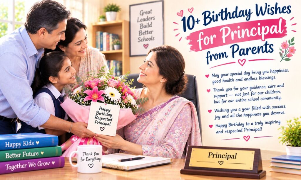 10+ Birthday Wishes for Principal from Parents