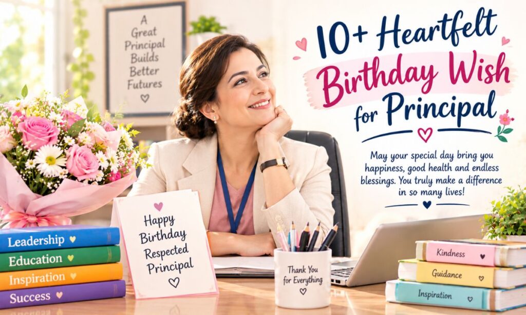 10+ Heartfelt Birthday Wish for Principal
