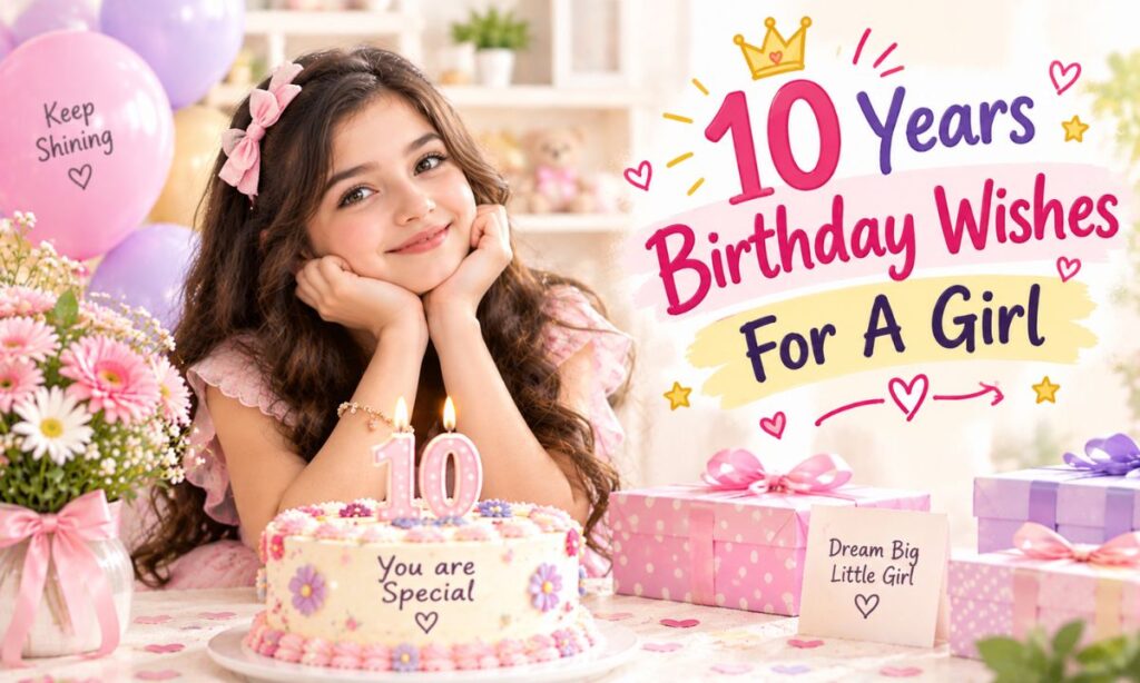 10 Years Birthday Wishes For A Girl
