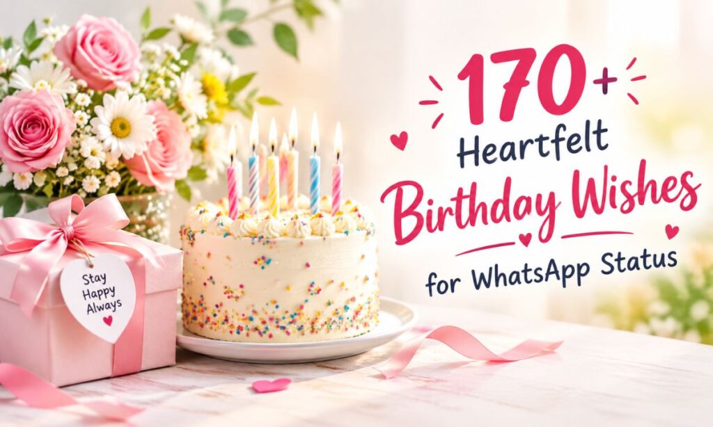 170+ Heartfelt Birthday Wishes for WhatsApp Status