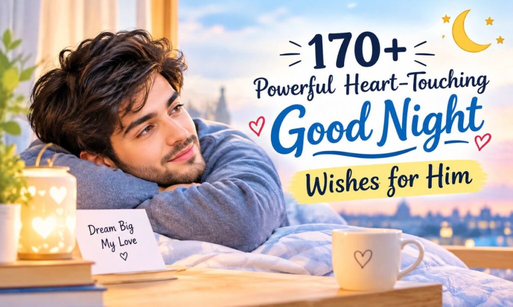 170+ Powerful Heart-Touching Good Night Wishes for Him