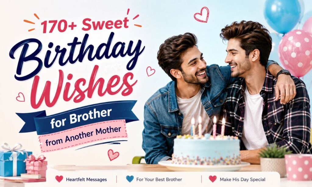 170+ Sweet Birthday Wishes for Brother from Another Mother