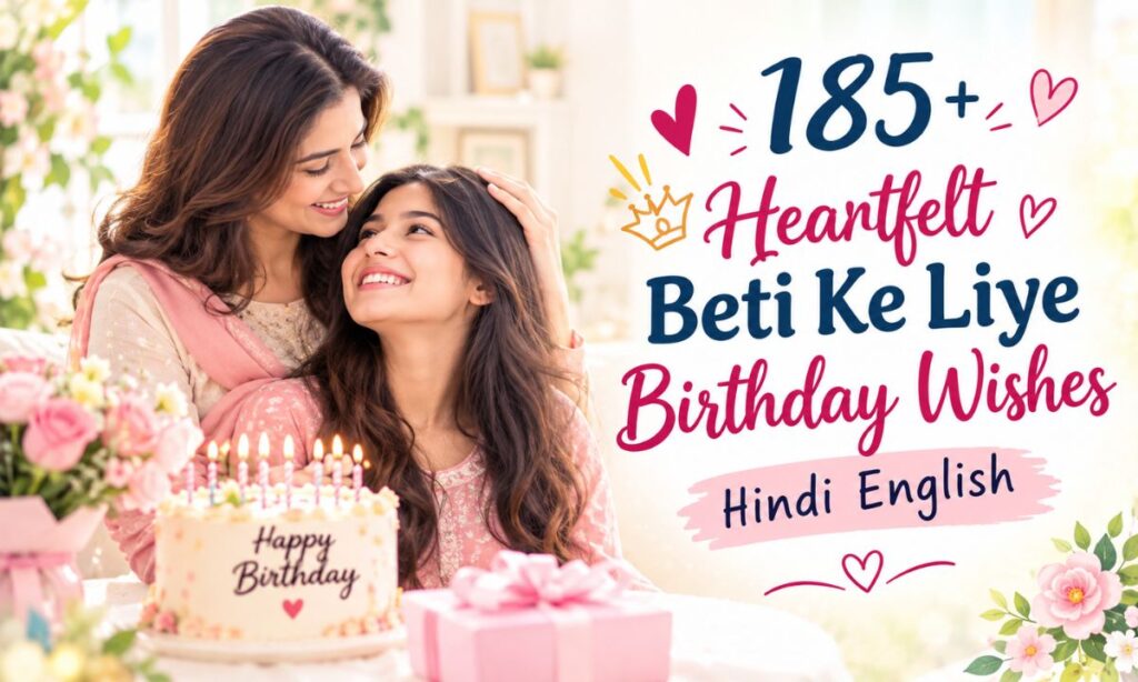 185+ Heartfelt Beti Ke Liye Birthday Wishes Hindi English