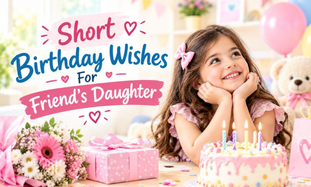 Short Birthday Wishes For Friend's Daughter
