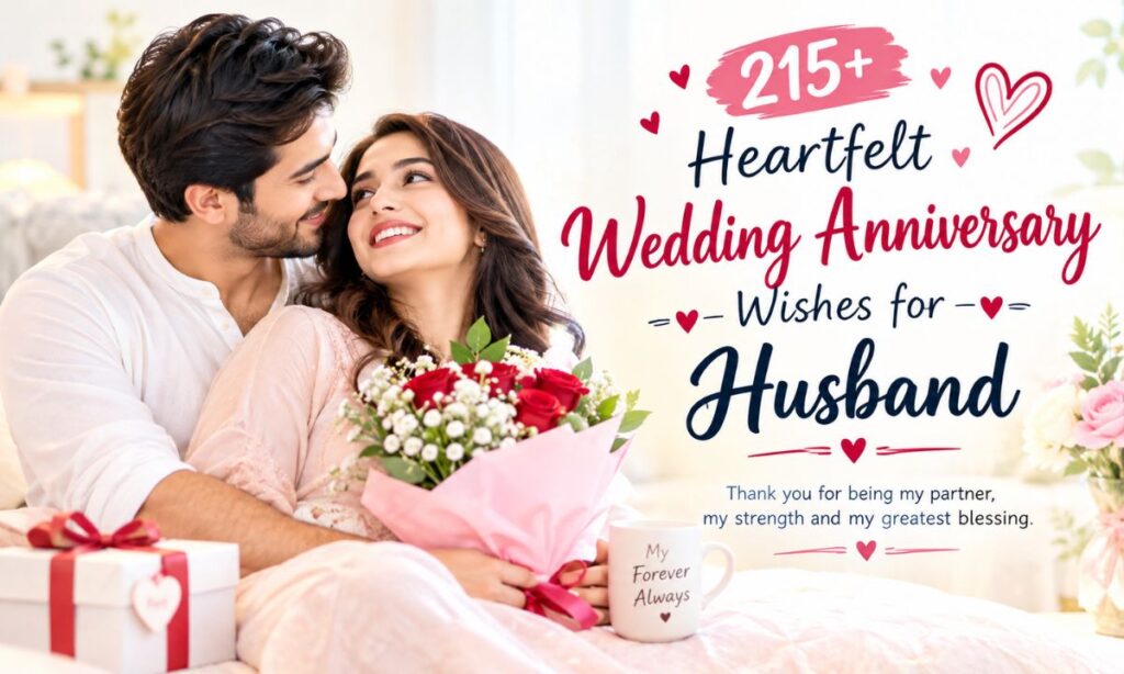 215+ Heartfelt Wedding Anniversary Wishes for Husband