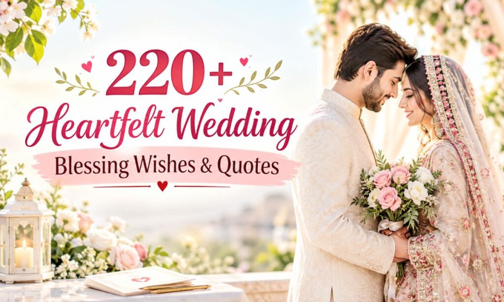 220+ Heartfelt Wedding Blessing Wishes & Quotes