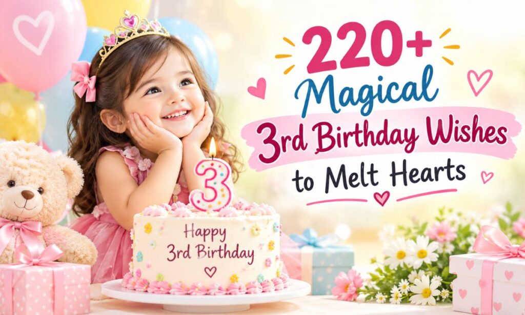 220+ Magical 3rd Birthday Wishes to Melt Hearts
