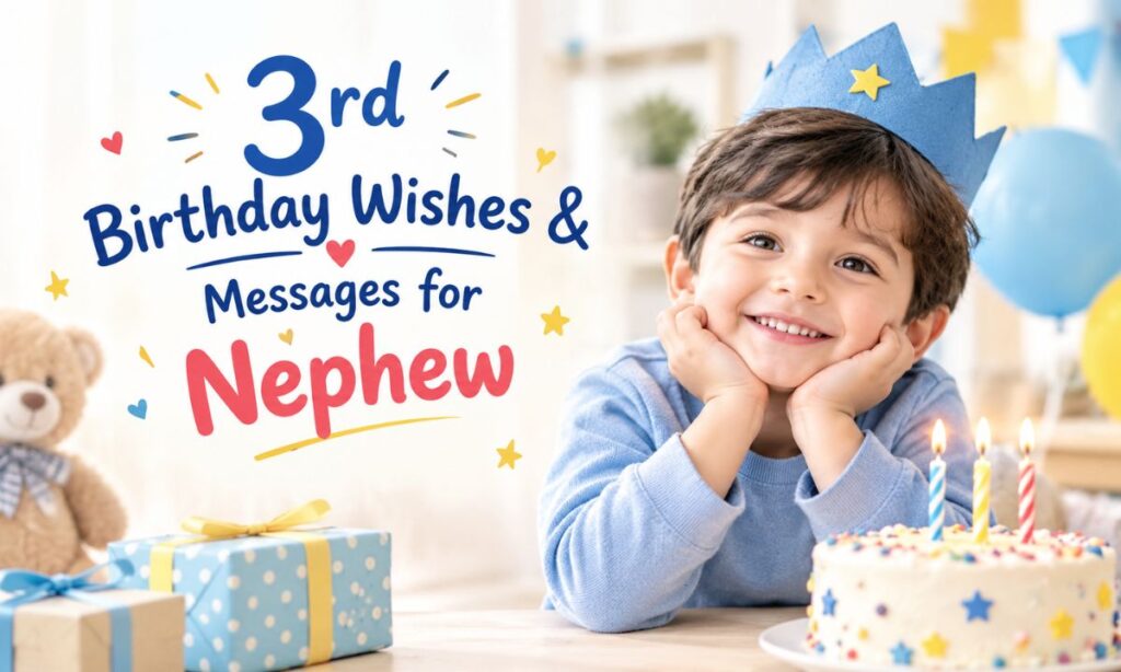 3rd Birthday Wishes & Messages for Nephew