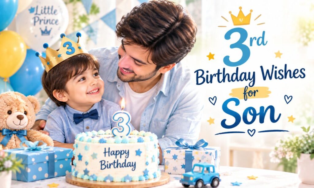 3rd Birthday Wishes for Son