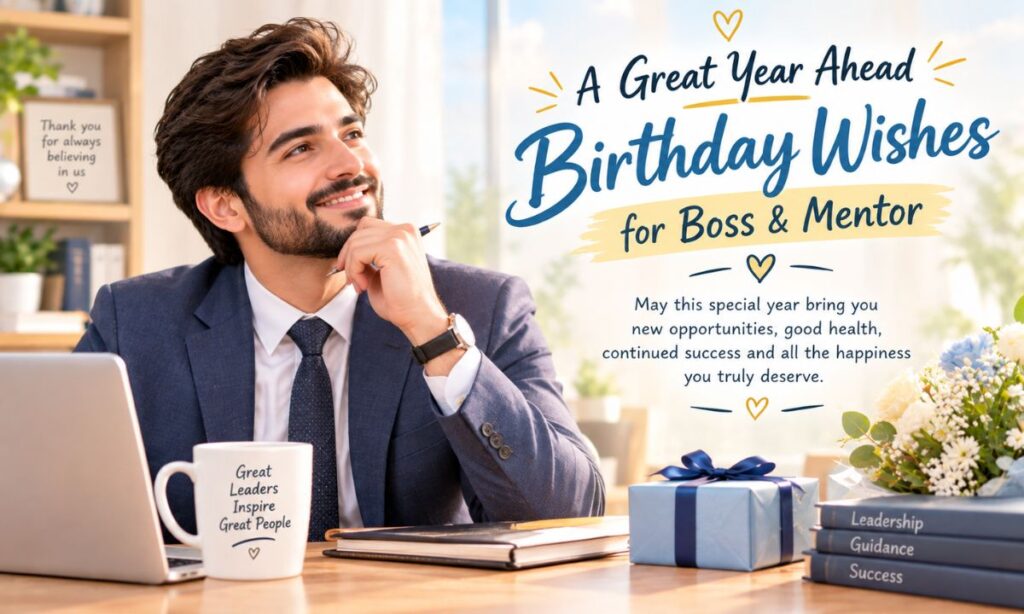 A Great Year Ahead Birthday Wishes for Boss & Mentor