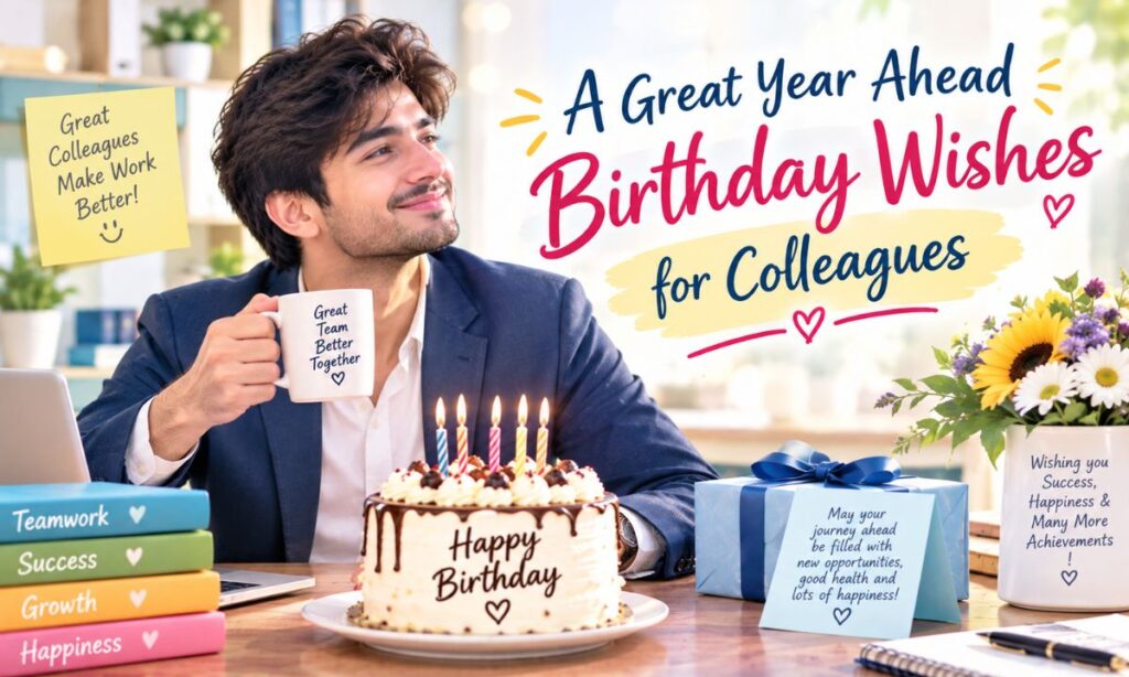 A Great Year Ahead Birthday Wishes for Colleagues