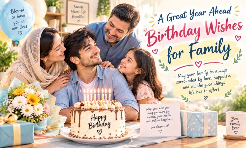 A Great Year Ahead Birthday Wishes for Family