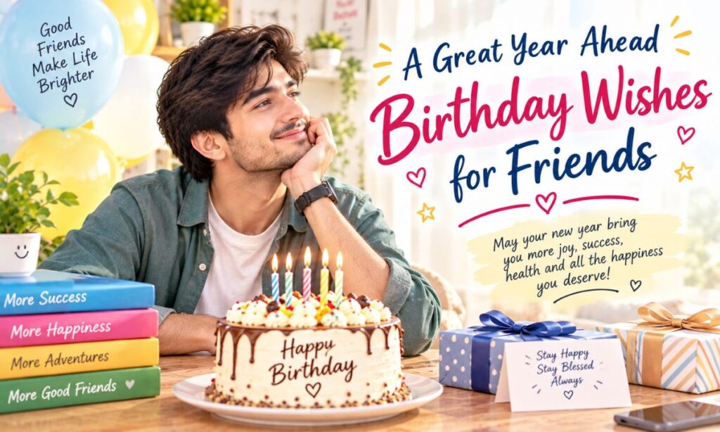 A Great Year Ahead Birthday Wishes for Friends