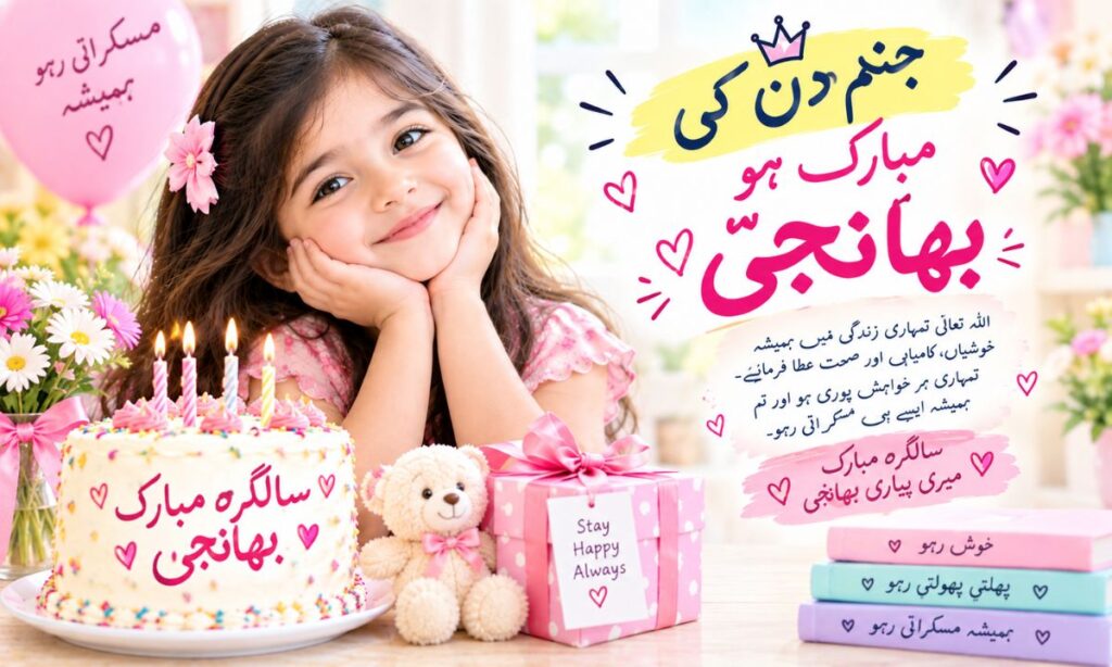 Birthday Wishes for Bhanji in Urdu