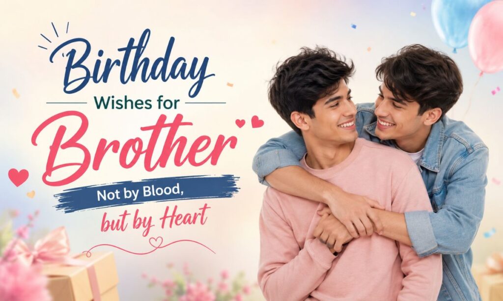 Birthday Wishes for Brother Not by Blood, but by Heart