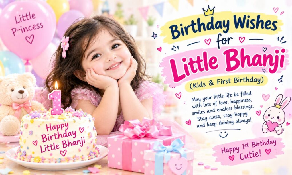 Birthday Wishes for Little Bhanji (Kids & First Birthday)