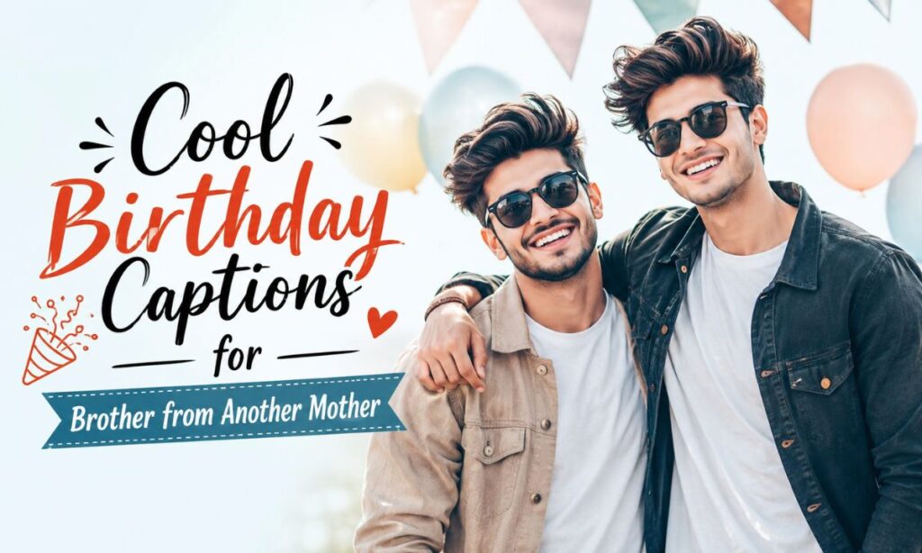 Cool Birthday Captions for Brother from Another Mother