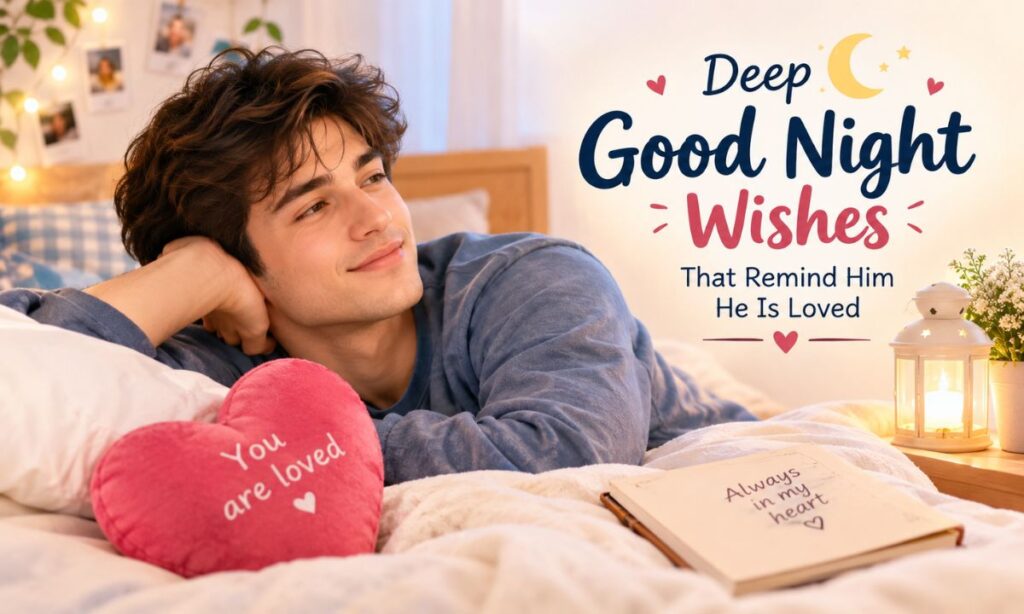 DEEP GOOD NIGHT WISHES THAT REMIND HIM HE IS LOVED