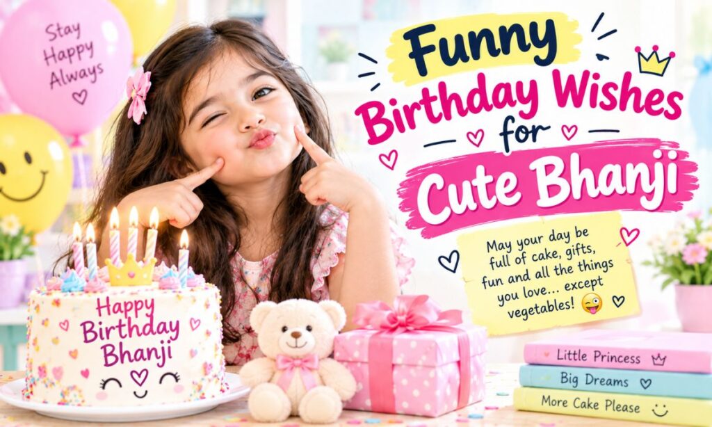 Funny Birthday Wishes for Cute Bhanji