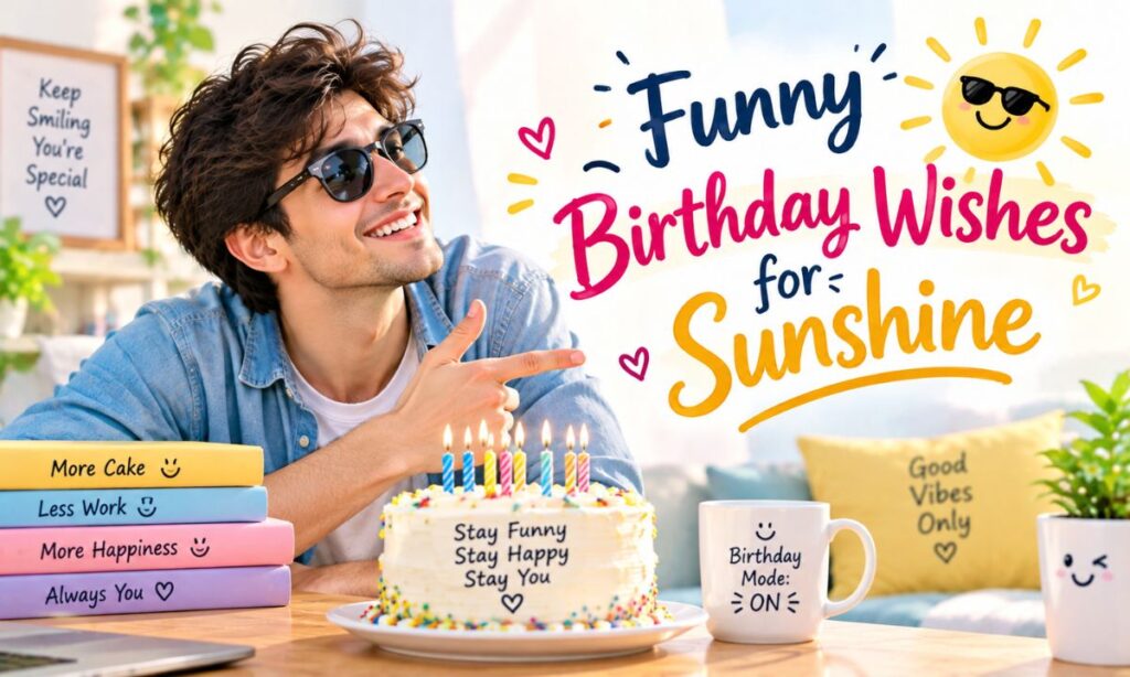 Funny Birthday Wishes for Sunshine