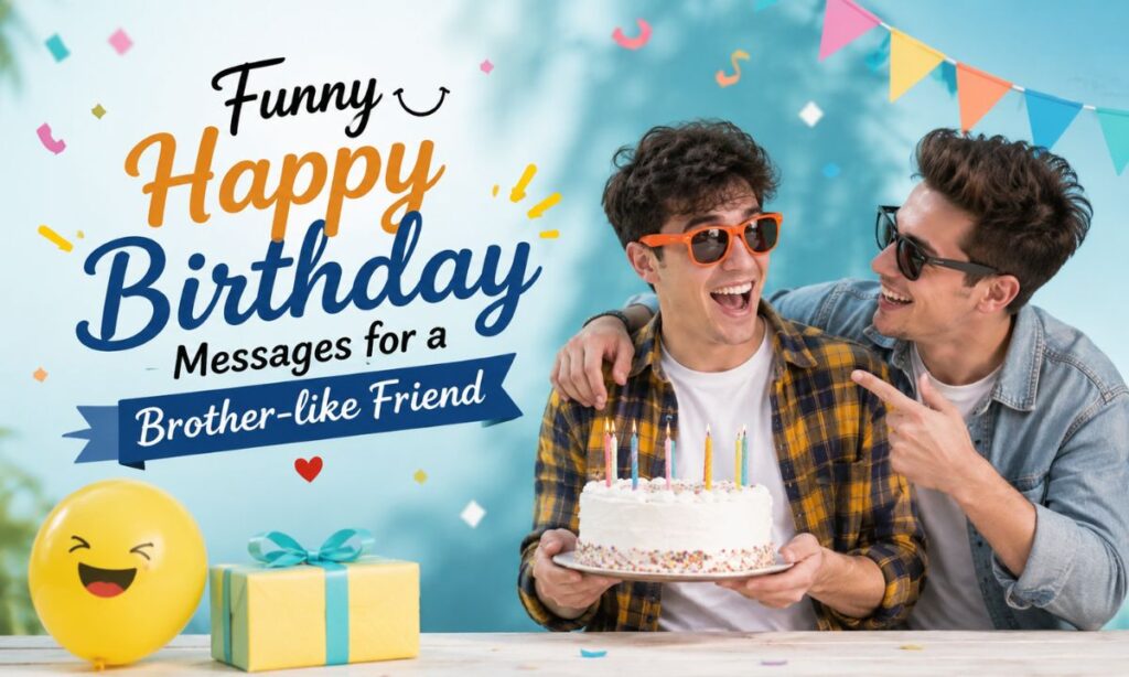 Funny Happy Birthday Messages for a Brother-like Friend