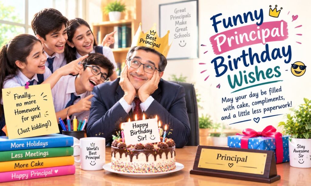 Funny Principal Birthday Wishes