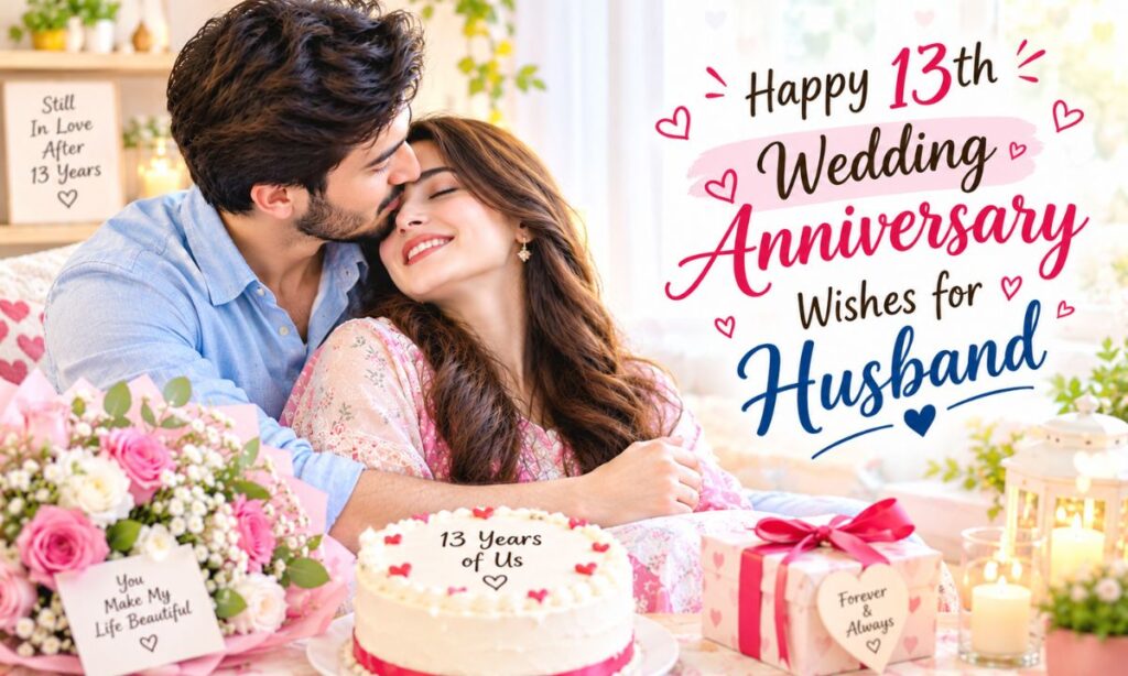 Happy 13th Wedding Anniversary Wishes for Husband