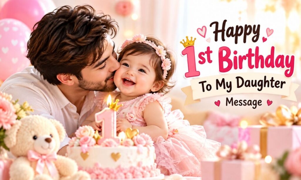 Happy 1st Birthday To My Daughter Message